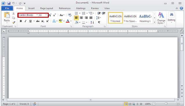 How to generate MS Word Document using VBA Fig-1.2