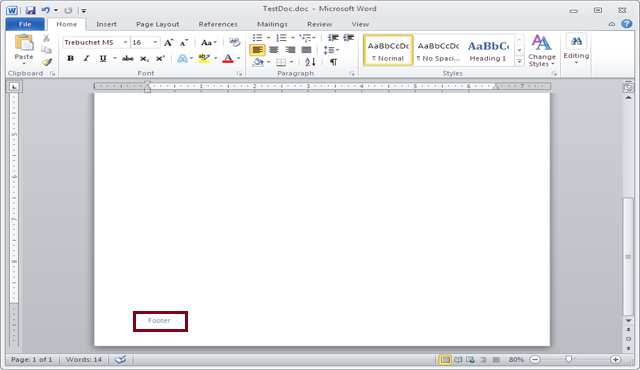 How to generate MS Word Document using VBA Fig-1.4