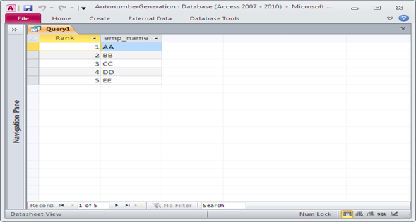 Fig:-1.3- Query Result