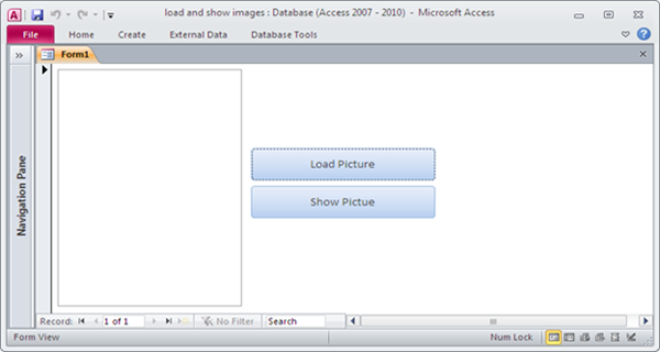 How to Load and show a picture using VBA-Fig:-1.2