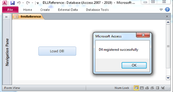 How to register and add reference of DLL through VBA code Fig-1.3