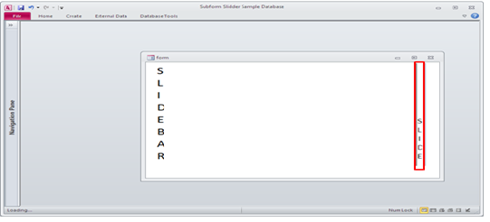 Show and hide the subform using VBA Fig-1.3