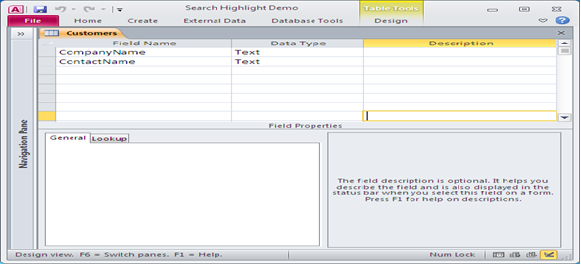 Highlight text in Access textbox using VBA  Fig-1.1