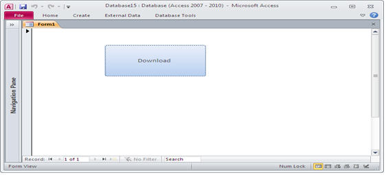 Open a document using internet explorer on Microsoft Access Fig-1.1
