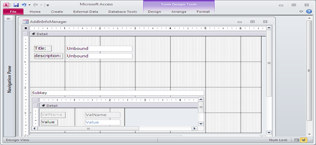 Create add ins in MS Access Fig-1.1