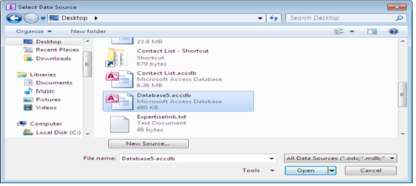 Integrate Microsoft access with InfoPath 2010 Fig-1.3