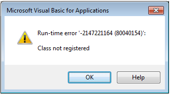 access runtime 2010 vba application printer error