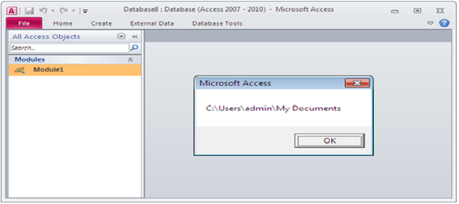 How to use environment variables in VBA. Fig-1.2