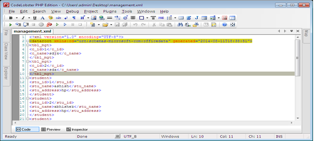 Export MS Access table to XML using VBA. Fig-1.2