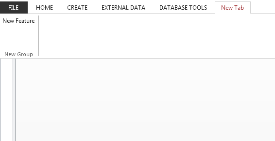 How to do ribbon customization in MS Access 2010. Fig-1.5