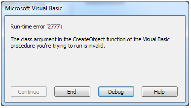 MS Access VBA Run time error 2777 Fig-1.1